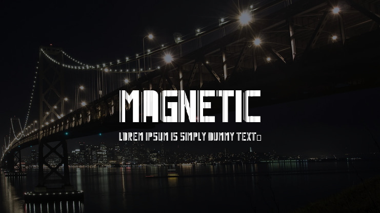 Magnetic Font