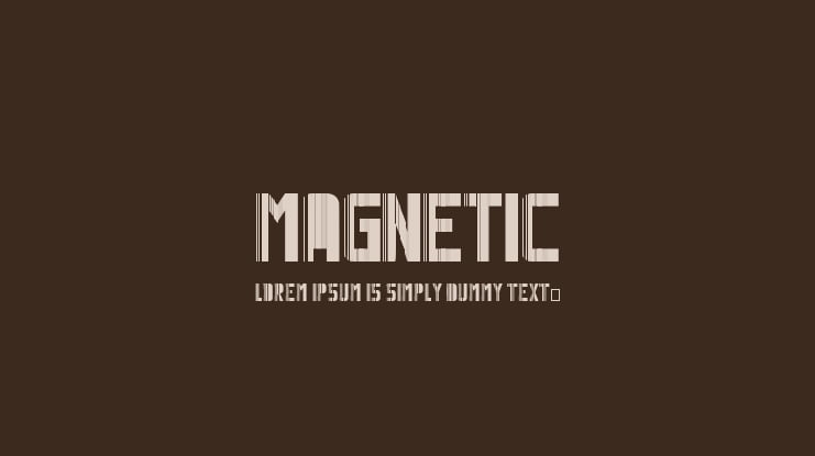 Magnetic Font