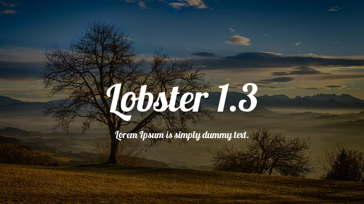 Lobster 1.3 Font