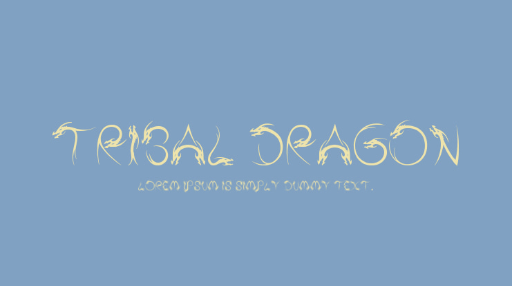 Tribal Dragon Font
