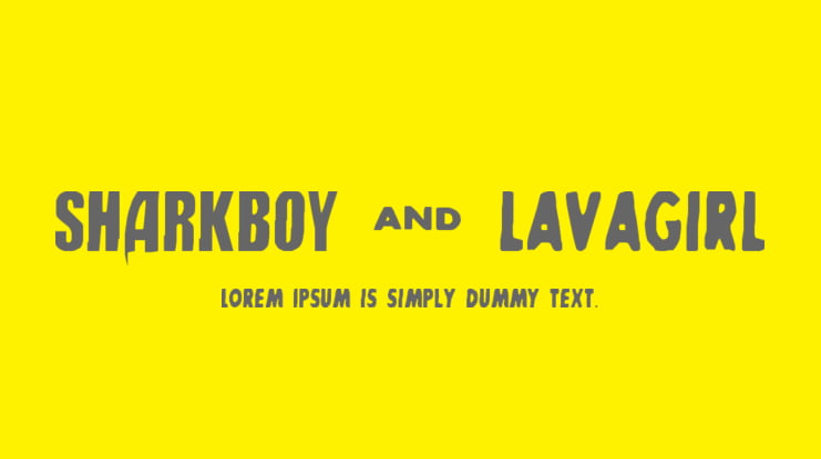 SHARKBOY & lavagirl Font