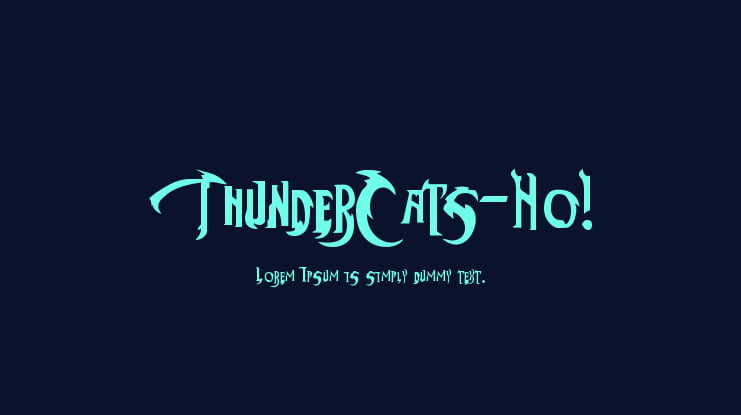 ThunderCats-Ho! Font