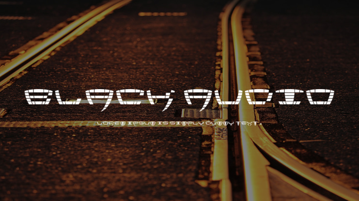 Black Audio Font