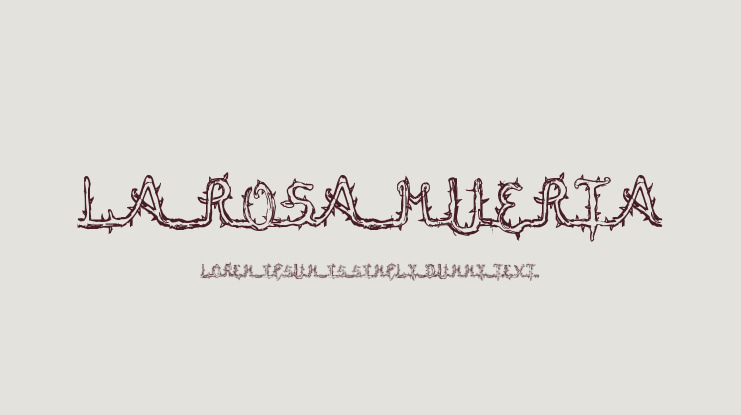 La Rosa Muerta Font