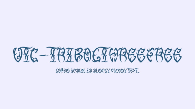 VTC-TribalThreeFree Font