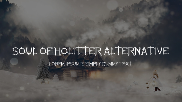 Soul Of Holitter Alternative Font