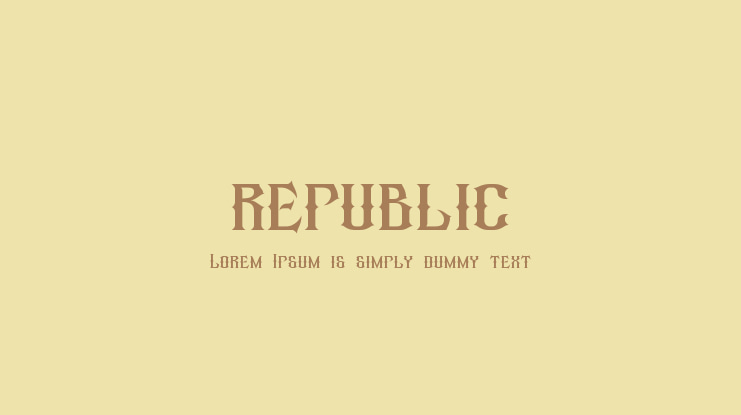 republic Font Family
