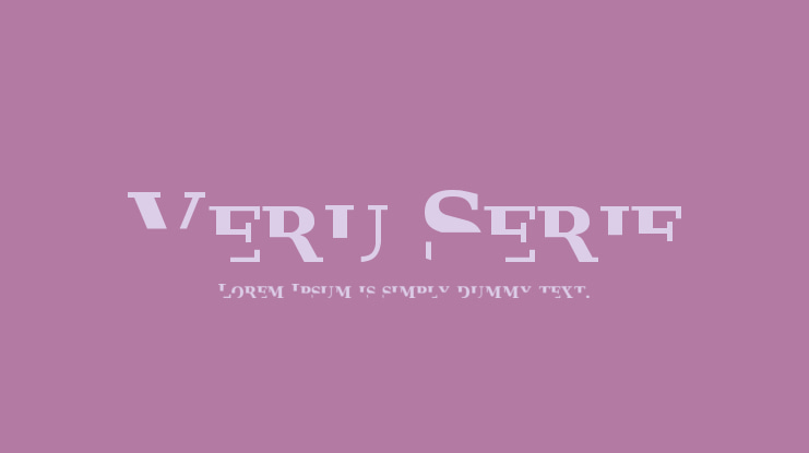 Veru Serif Font