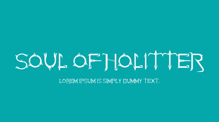 Soul Of Holitter Font