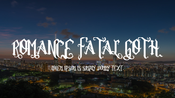 Romance Fatal Goth Font Family
