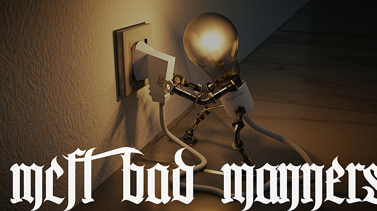 MCF bad manners Font