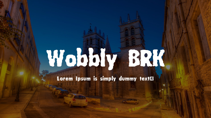Wobbly BRK Font