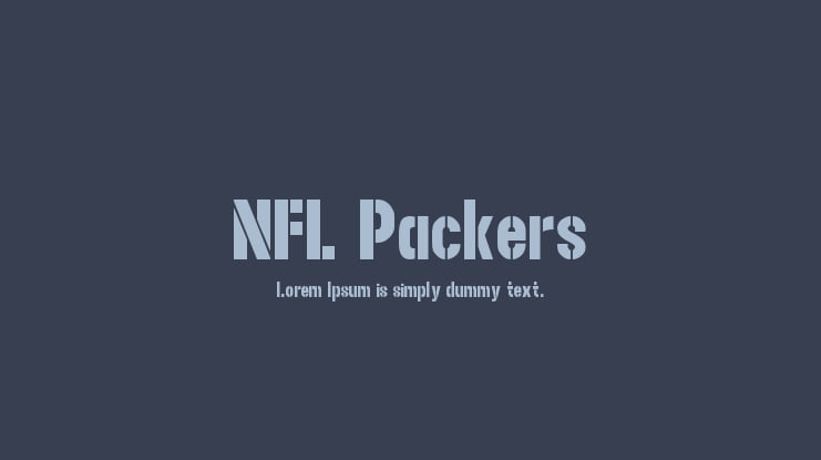 NFL Packers Font