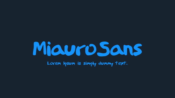 MiauroSans Font