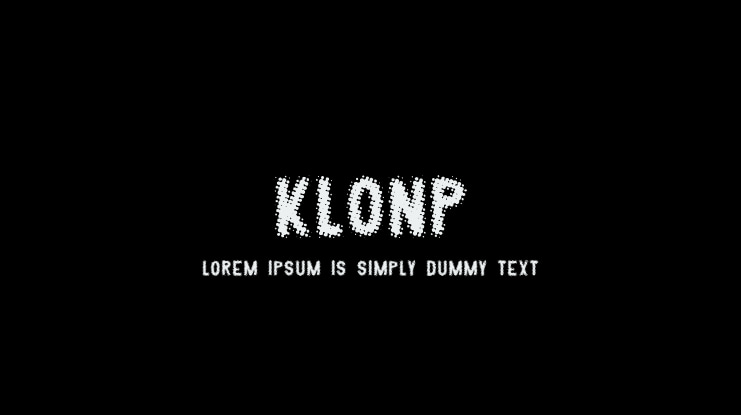 Klonp Font