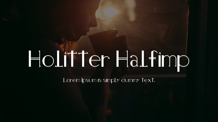 Holitter Halfimp Font
