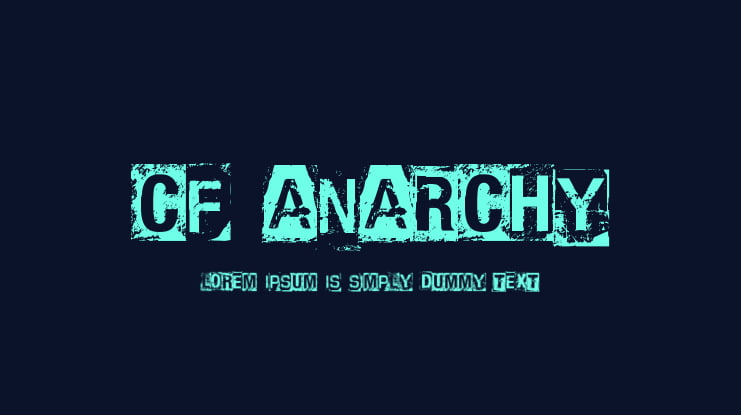 CF Anarchy Font
