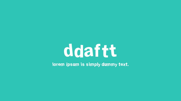 DdaftT Font Family