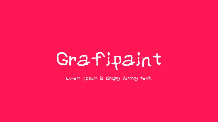 Grafipaint Font