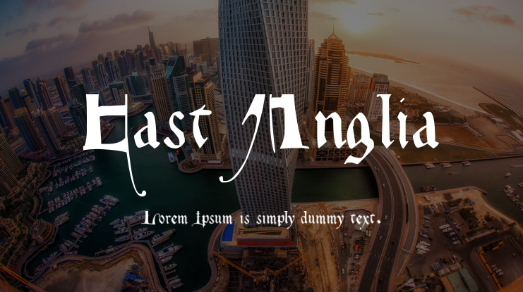 East Anglia Font