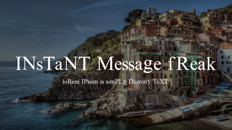 Instant Message Freak Font