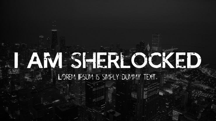 I AM SHERLOCKED Font