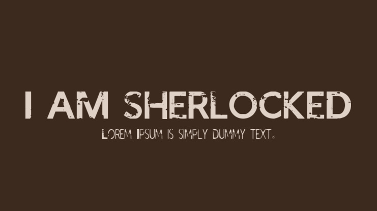 I AM SHERLOCKED Font