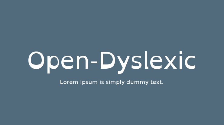 Open-Dyslexic Font