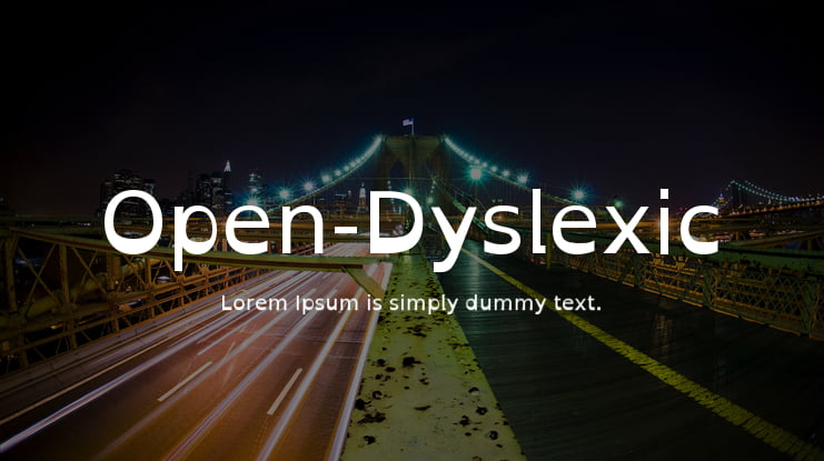 Open-Dyslexic Font
