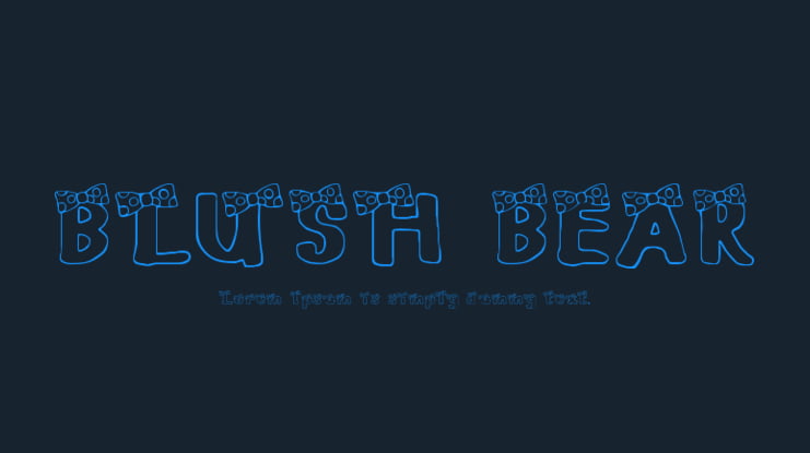 BLUSH BEAR Font