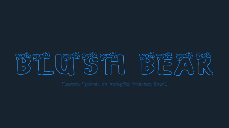 BLUSH BEAR Font