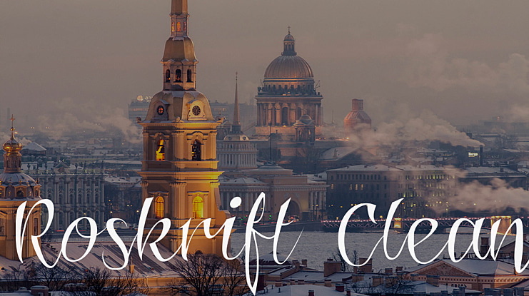 Roskrift Clean Font