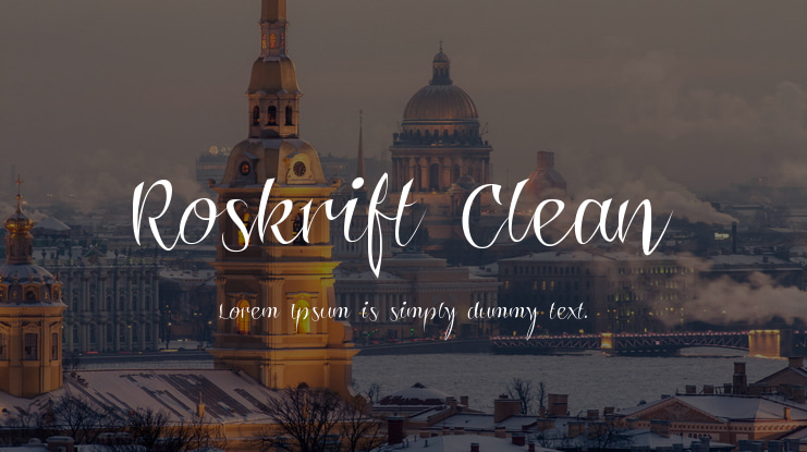 Roskrift Clean Font