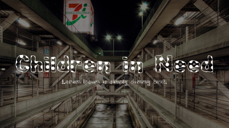 Children in Need Font