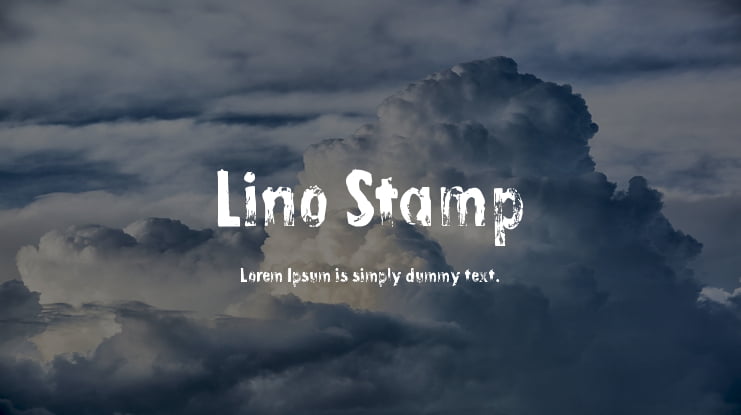 Lino Stamp Font