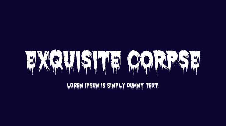 Exquisite Corpse Font