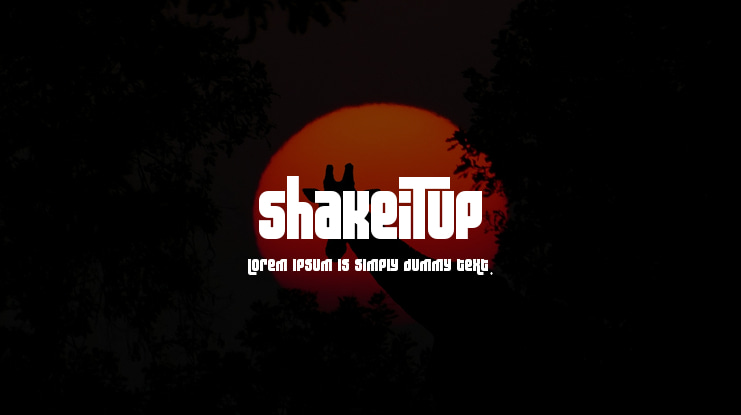 ShakeiTup Font