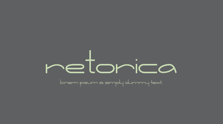 Retorica Font