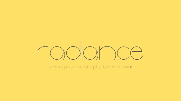 radiance Font