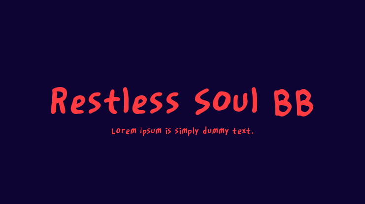 Restless Soul BB Font Family