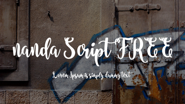 nanda Script FREE Font