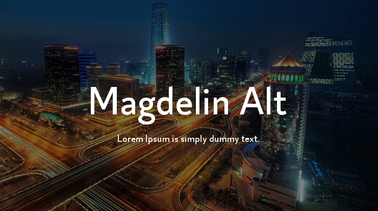 Magdelin Alt Font Family