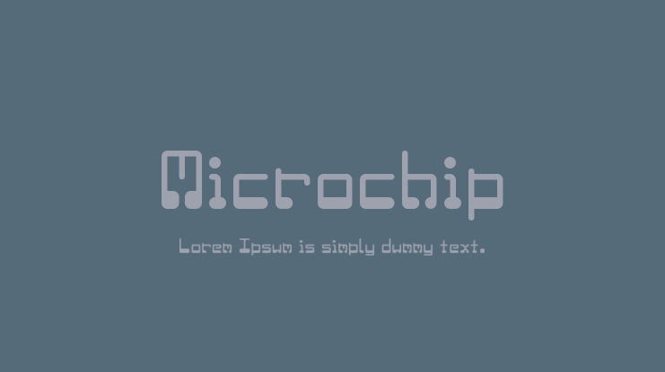 Microchip Font