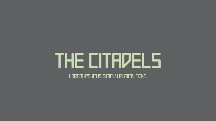 The Citadels Font