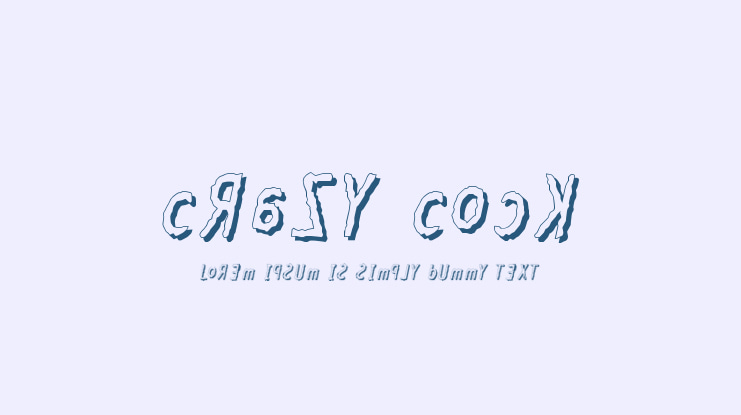 Crazy Cock Font
