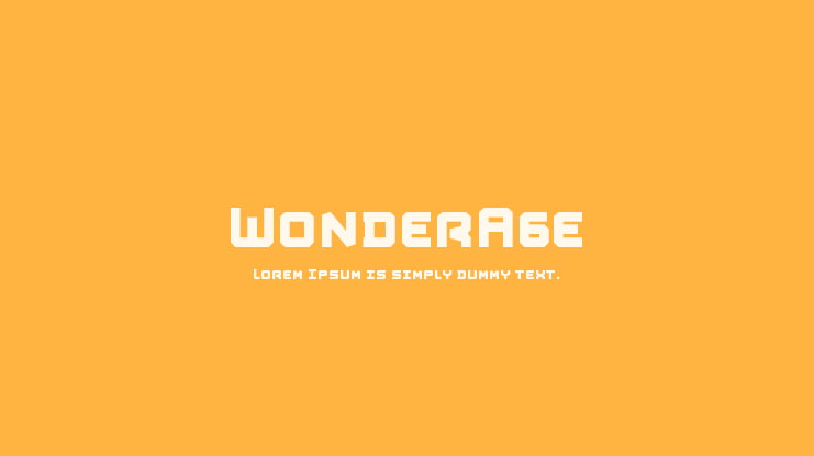 WonderAge Font
