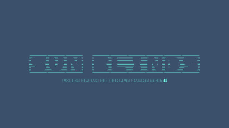 Sun Blinds Font