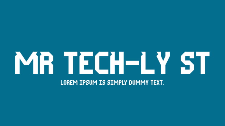 Mr Tech-Ly St Font