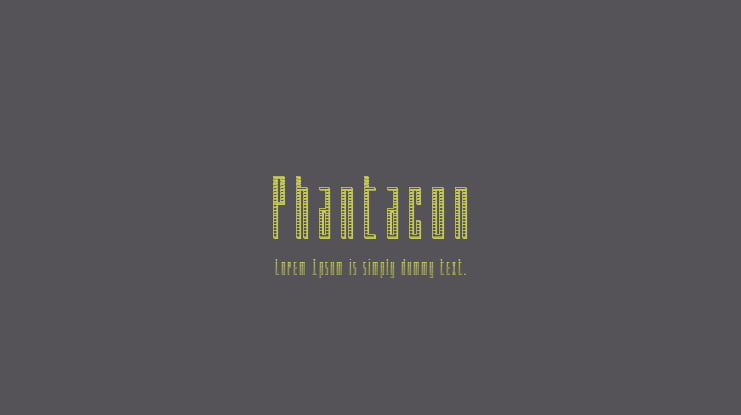 Phantacon Font Family