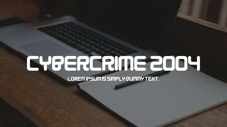 Cybercrime 2004 Font